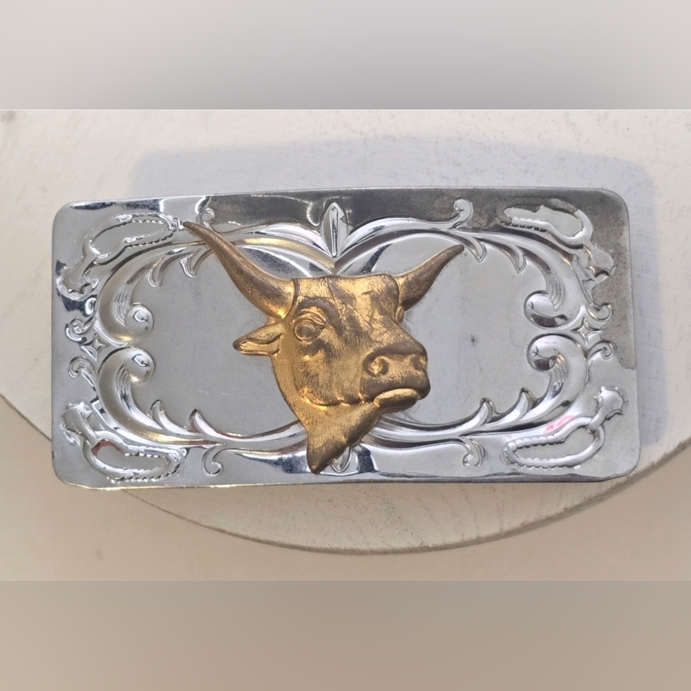 Vintage Bull Head Smaller Size Belt Buckle [ Read Details ]